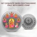MMTC-PAMP Laxmi (999.9) 50gm Color Silver Coin