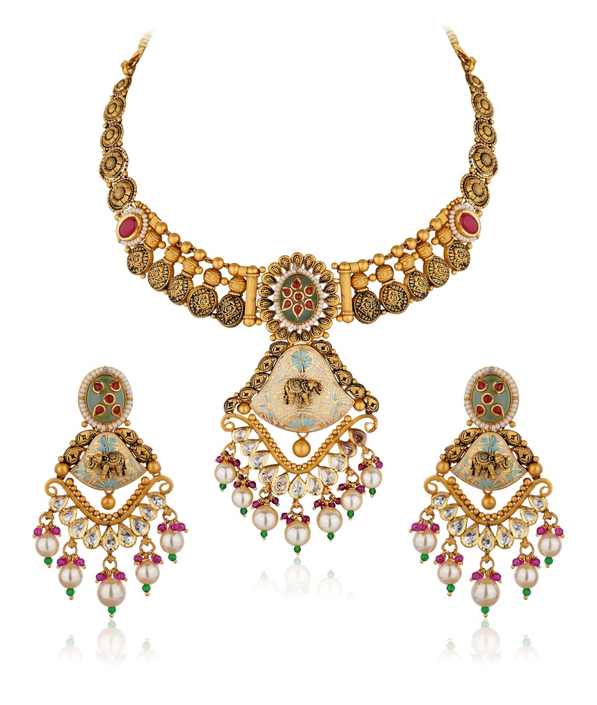 Gold Necklace Set