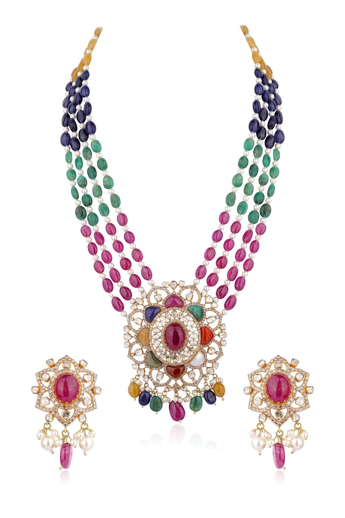 NAVRATAN PENDANT SET