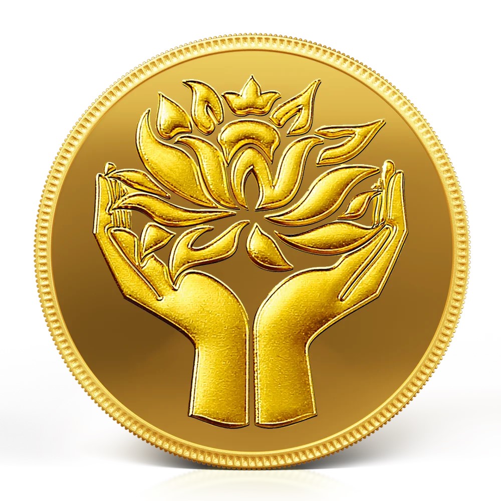 MMTC-PAMP Lotus (999.9) 8gm Gold Coin