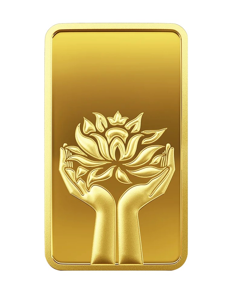 MMTC-PAMP Lotus (999.9) 50gm Gold Coin