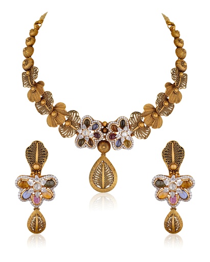 Gold Necklace Set