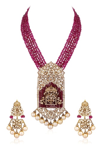 POLKI PENDANT SET