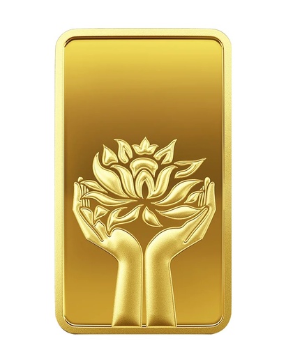 MMTC-PAMP Lotus (999.9) 50gm Gold Coin