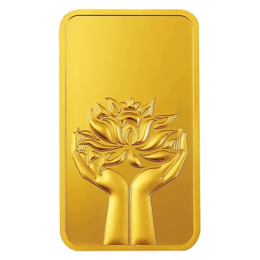 MMTC-PAMP Lotus (999.9) 100gm Gold Coin